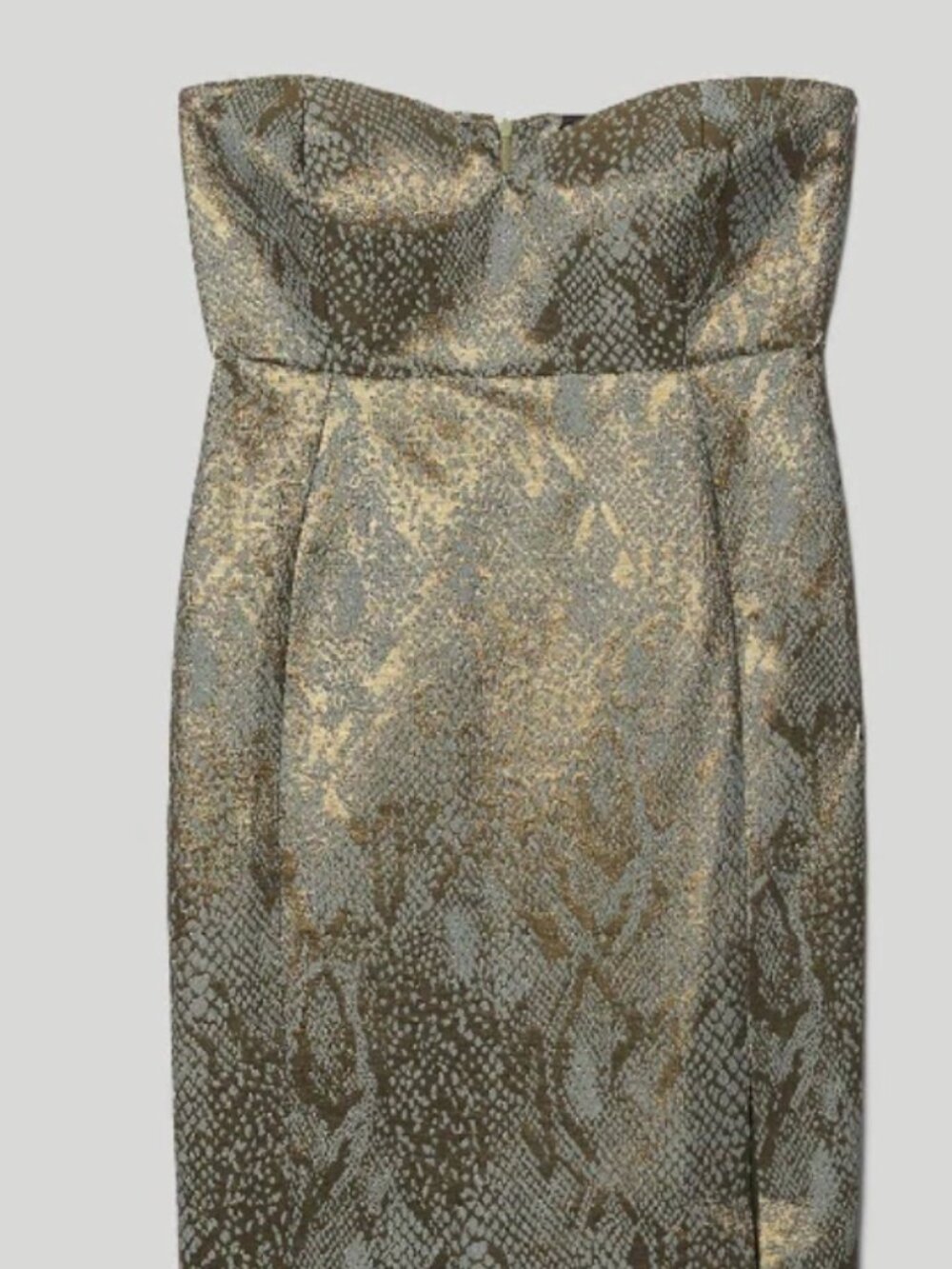 Karen Miller Jacquard Bandeau Pencil Midi Dress size US 12 UK 16 US 12